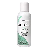 Adore Semi Permanent Hair Color - Vegan and Cruelty-Free Hair Dye - 4 Fl Oz - 194 Sweet Mint (Pack of 1)