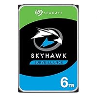 Seagate Skyhawk 6TB Surveillance Internal Hard Drive HDD – 3.5 in SATA 6GB/s 256MB Cache for DVR NVR Security Camera System with Drive Health Management (ST6000VX001) (Renewed)