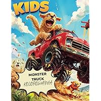 mega przygody monster truck, kolorowanka dla dzieci: książeczka dla najmłodszych z super samochodami i ich przyjaciółmi kotem i psem. (Polish Edition)