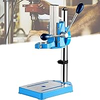 Drill Press Stand for Hand Drill, Bench Drill Press Stand with Vice for Hobbies, Benchtop Drill Presses Workbench Wood Drilling Machine for Precision Drilling