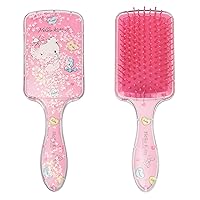 Cute Hair Brush for Women & Girls, Glide Through Tangles with Ease for Thick Curly Thin Long Short Wet & Dry Hair (Bling Pink)