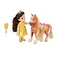 Disney Princess Belle Doll & Phillipe Petite Gift Set, Yellow
