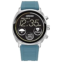 Citizen CZ Smart PQ2 41MM Unisex Smartwatch with YouQ App with IBM Watson® AI and NASA research, Wear OS by Google, HR, GPS, Fitness Tracker, Amazon Alexa™, iPhone Android Compatible, IPX6 Rating
