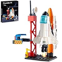 Space Exploration Shuttle Toy with Control Tower Building Kit for 6 7 8 9 10 Years Old Boys, Best Space Toy Gifts for 6-10 Years Old Boys (107 Pcs)