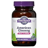 Non-GMO American Ginseng Capsules, 50 Count