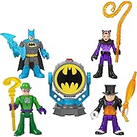 Fisher-Price Imaginext DC Super Friends Batman Toys Bat-Tech Bat-Signal Multipack with 4 Figures & Accessories for Pretend Play Ages 3+ Years