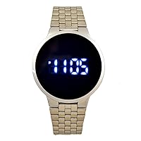 SL10373SB Quartz Digital Waterproof Mens Wrist Watch Stainless Steel Band