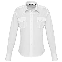 Premier Womens/Ladies Long Sleeve Pilot Shirt