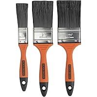 Black+Decker Classic/Performance Combo 3-Pack with TPR Handle Paint Brush Set: Comfortable Grip and Durable Design - Essential Tools for Household and Professional Use