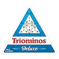 Pressman Tri-Ominos - Deluxe Edition Triangular Tiles with Brass Spinners, 5