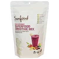 Smoothie Mix, Gluten Free, Organic, Vegan, Protein Blend w/Whole Foods, Vitamins, Fiber, Chia Seeds, Maca & Acai Powder, Energy Support, Meal Replacement, 8 oz Bag, 5 Servings