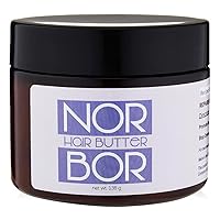 Luna Park Norbor Beauty Organic Hair Butter; treats damaged scalp, and thinning hair; prevents frizz, and promotes hair growth (3 oz Rosemary Scent)