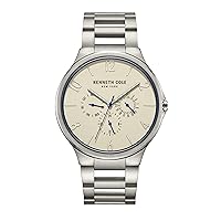 Kenneth Cole New York Men's 44mm Multi-Function Watch with Anti-Glare Dial