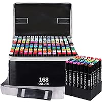 Tongfushop Markers, 100+2 Colors Alcohol Markers Set, Markers for Adult  Coloring, Drawing, Sketching, Card Making, Illustration, Markers Set for  Kids