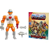 Masters of the Universe Origins Action Figure & Accessory, Rise of Snake Men Roboto & Mini Comic Book, 5.5 inch