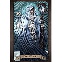 Laminated The Hermit Tarot Card by Brigid Ashwood Luminous Tarot Deck Major Arcana Witchy Decor New Age Poster Dry Erase Sign 12x18