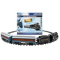 Lionel Polar Express Ready-to-Play Battery Powered Model Train Set with Remote, Multicolor