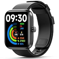 Smart Watch HD Large Display, Smart Watches for Women Men with Clear Bluetooth Call, 24/7 Health Monitoring, Fitness Tracking, Waterproof Fitness Tracker Watch for Android iOS