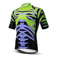 New Pro Full Zipper Men's Cycling Jersey Short Sleeve Riding Shirt USA