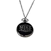 Custom Usher Engraved Pocket Watch - Wedding Groomsmen, Best Man Gifts for Men - Chain, Box and Engraving Included, Comes in 4 Colors