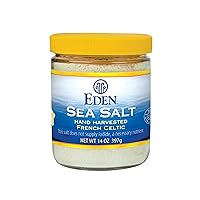Sea Salt, Hand Harvested French Celtic, Stone Ground (Fine), Trace Minerals, Unrefined, Glass Jar, 14 oz