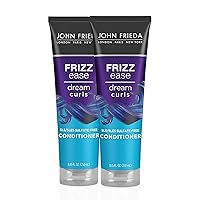 John Frieda Frizz Ease Dream Curls Curly Hair Conditioner, SLS/SLES Sulfate-Free, For Natural Curly Hair, 8.45 Fl Oz (2 Pack)