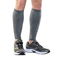 Zensah Running Leg Compression Sleeves – Shin Splint, Calf Compression Sleeve, Made in USA for Sports, Travel, Men and Women