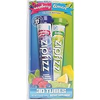 Zipfizz Healthy Energy Drink Mix, Hydration with B12 and Multi Vitamins,Split Box Blueberry Raspberry & Limon Limited Edition 30 Tubes (330 g),0.38 Ounce (Pack of 30)