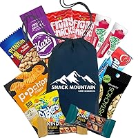 Healthy Gluten Free Care Package Gift Bag Curated by Snack Mountain With Salty, Sweet, Premium Snacks, Professional, Quality and Fresh
