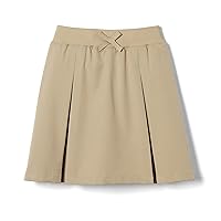 Girls' Pull-on Kick Pleat Scooter School Uniform Skirt