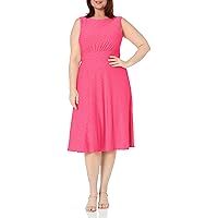 London Times Women's Inset Waist Midi Dress Career Office Occasion Guest of