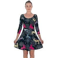 CowCow Womens Knee Length Skater Dress with Pockets Female Egg Male Sperm Fertilization Swing Skater Dress, XS-5XL