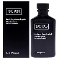 Purifying Cleansing Gel, Highly concentrated face wash deeply cleans pores and removes oil and impurities, oil control cleanser for fresh, refined skin, 3.4 Fl oz