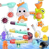 34PCS Bath Toys, Bath Toys for Toddlers 1-3 Year Old Boys Girls Baby Bath Toys Toddler Bath Toys for Kids Ages 4-8 Bathtub Toys for 3–8 Year Old Boys Girls Gifts for Boys Girls Baby
