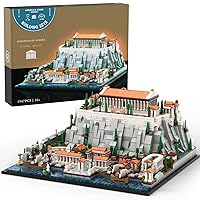 Architecture Landmark Collection The Acropolis in Athens Building Set; Collectible Model for Adults; Compatible with Lego, (1947 Pieces)