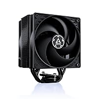 ARCTIC Freezer 36 (Black)- Single-Tower CPU Cooler with Push-Pull, Two Pressure-optimised 120 mm P Fans, Fluid Dynamic Bearing, 200-1800 RPM, 4 heatpipes, incl. MX-6 Thermal Compound- Black