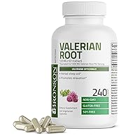Valerian Root Capsules - Valerian Officinalis - Promotes Relaxation - Non-GMO, Soy-Free Gluten-Free, 240 Vegetarian Capsules