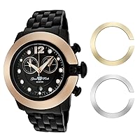 Women's GR32183 SoBe Chronograph Black Dial Black Ion-Plated Stainless Steel Watch