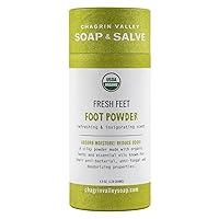 Natural and Organic Foot Powder, Fresh Feet, Chagrin Valley Soap & Salve
