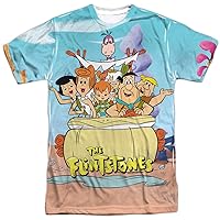 Flintstones The Gang Unisex Adult Sublimated T Shirt for Men and Women