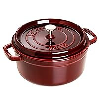Staub Cast Iron 5.5-qt Round Cocotte - Grenadine, Made in France