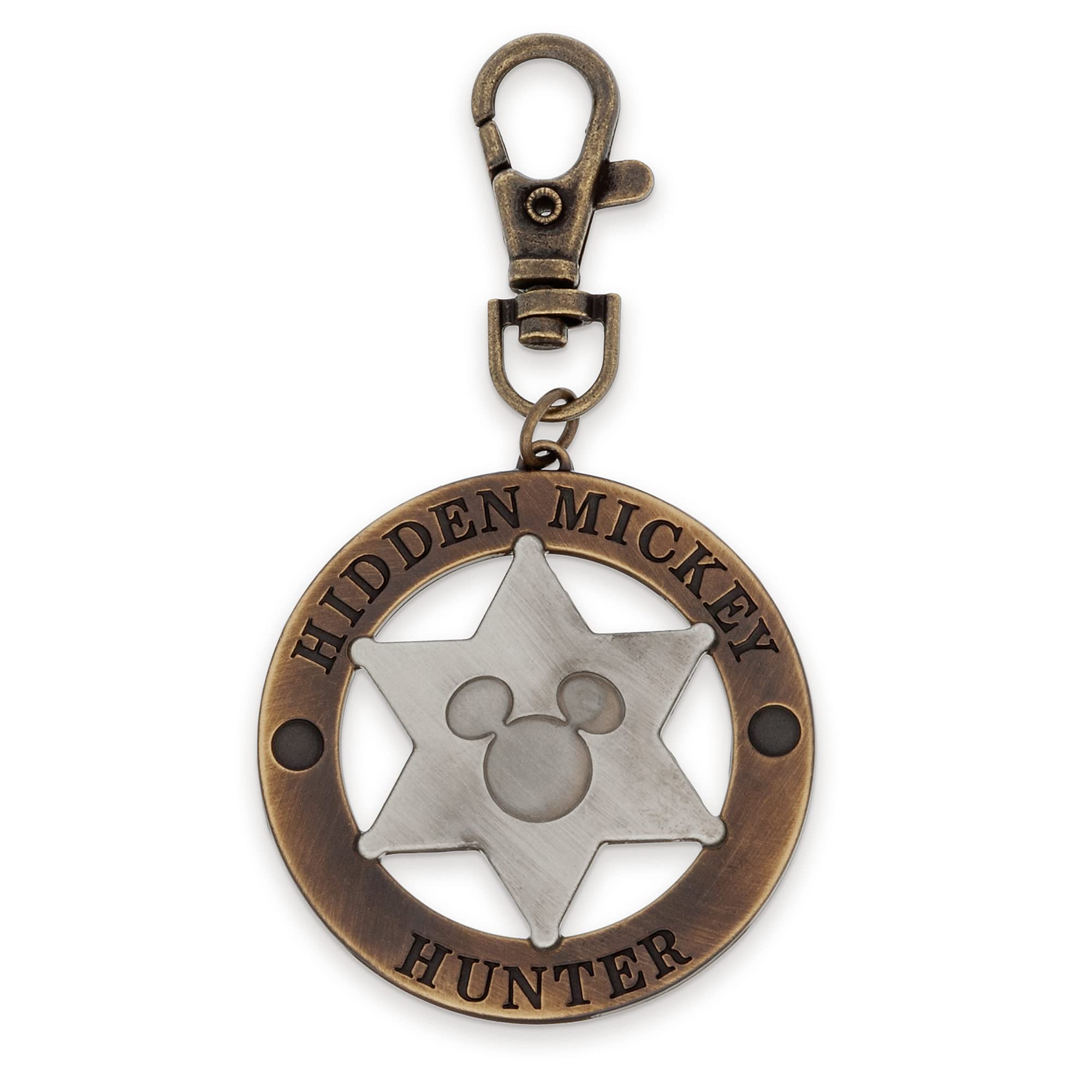 Disney Mickey Mouse Icon Sheriff's Badge Bag Charm