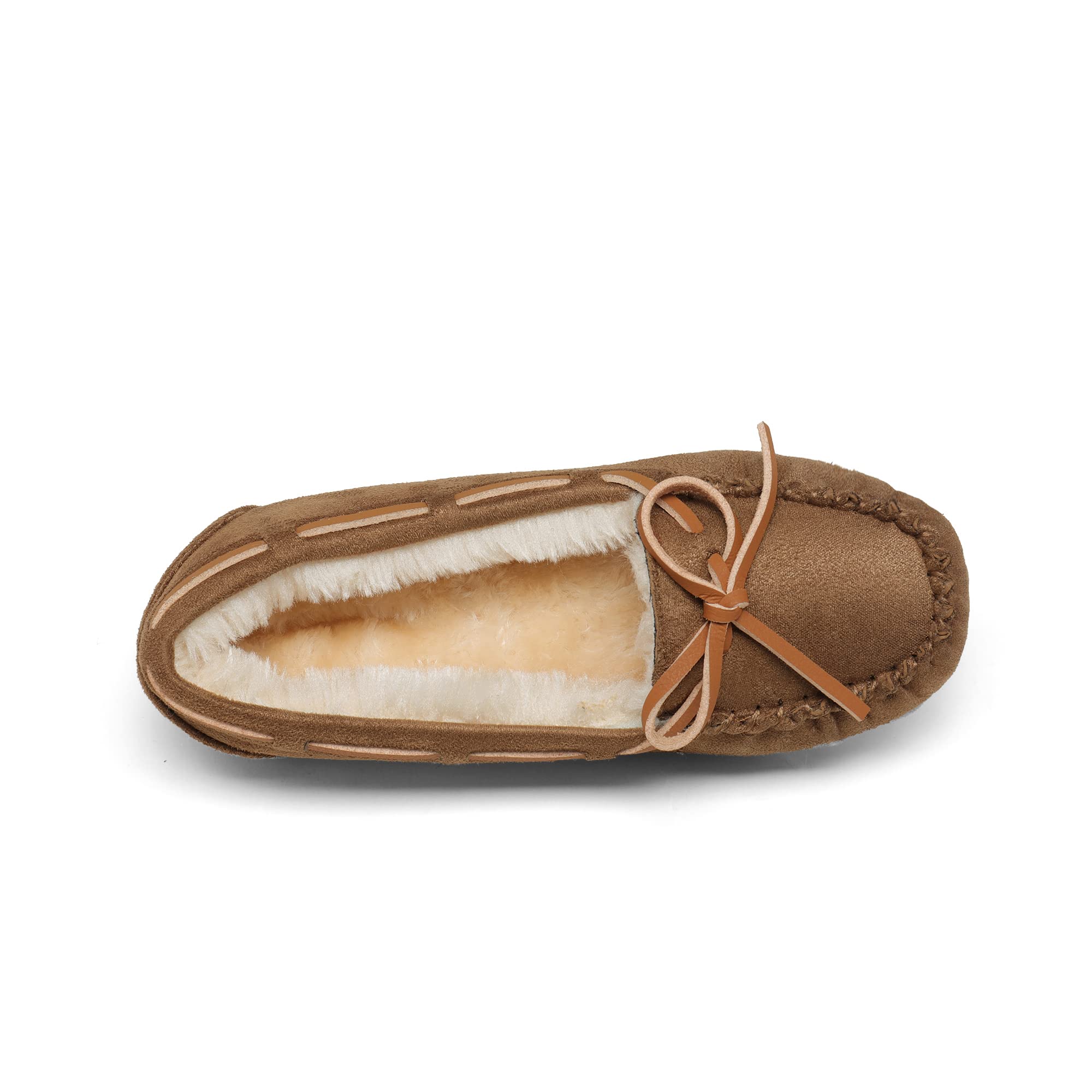 DREAM PAIRS Boys Girls House Slippers Faux Fur Indoor Outdoor Moccasin Shoes