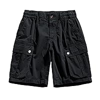 Shorts for Men, Men's Casual Hiking Shorts Big and Tall Twill Cotton Cargo Short Stretchy Lightweight Tactical Shorts