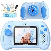 Kid Camera, Hommie Digital Video Camera Toys Gifts for Toddlers Age 3-12 Years Old Boys Grils with Speedlite, 3 Games and MP3 Player, 2.4