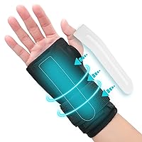 Tolaccea Wrist Brace Hand Ice Pack for Pain Relief, Wrist Splint for Arthritis Pain and Support, Reusable Gel Cold Pack for Hot & Cold Therapy, for Carpal Tunnel,Injuries -for Either Wrist