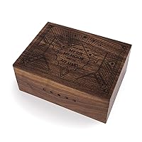 Sun Moon Stars E.E. Cummings Keepsake Box [Personalized Custom Gifts, Anniversary, Wedding, Baby, Memory]