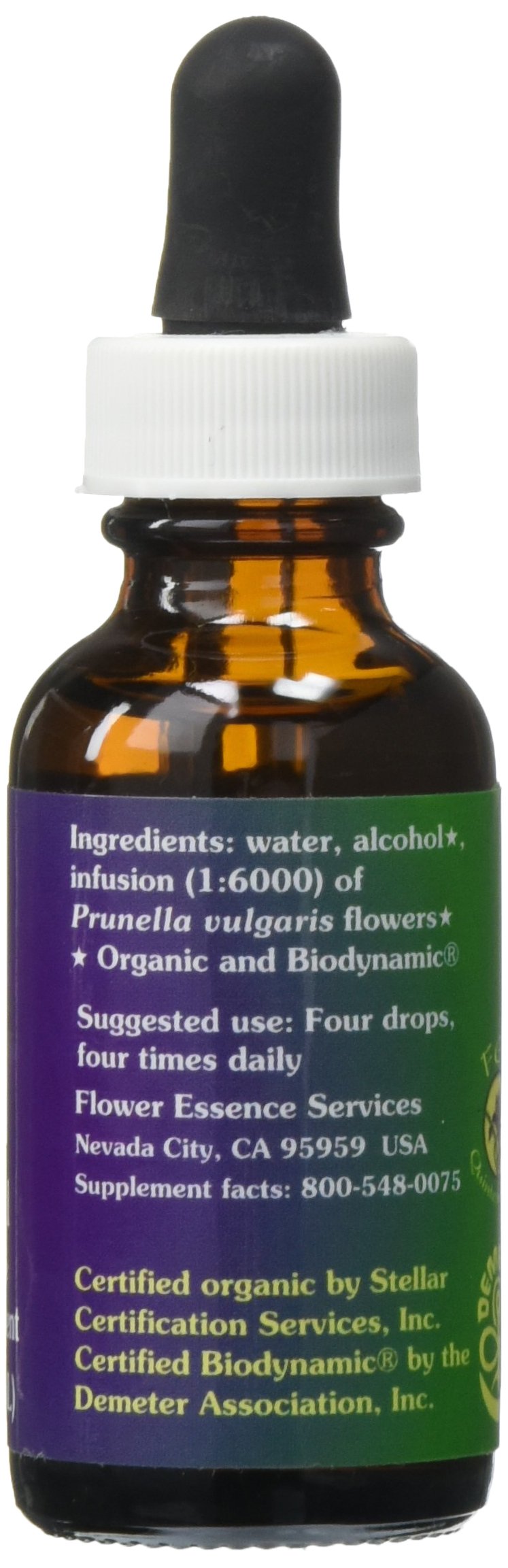Flower Essence Services FES Quintessentials Self-Heal Supplement Dropper, 1 Ounce