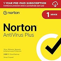 Norton AntiVirus Plus 2024, Antivirus software for 1 Device with Auto-Renewal - Includes Password Manager, Smart Firewall and PC Cloud Backup [Download] Norton AntiVirus Plus 2024, Antivirus software for 1 Device with Auto-Renewal - Includes Password Manager, Smart Firewall and PC Cloud Backup [Download] Norton AntiVirus Plus Norton AntiTrack Norton AntiVirus Plus w/ Secure VPN Bundle Norton Secure VPN