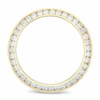 Ewatchparts 3CT CHANNEL SET DIAMOND BEZEL 18KY COMPATIBLE WITH 36MM ROLEX DATEJUST, PRESIDENT DAY DATE